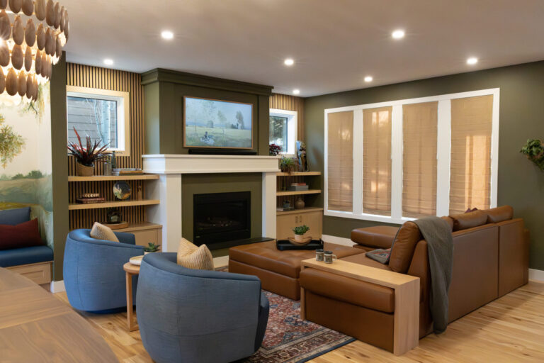 Custom built storage solutions designed around the daily routines of a Calgary family.
